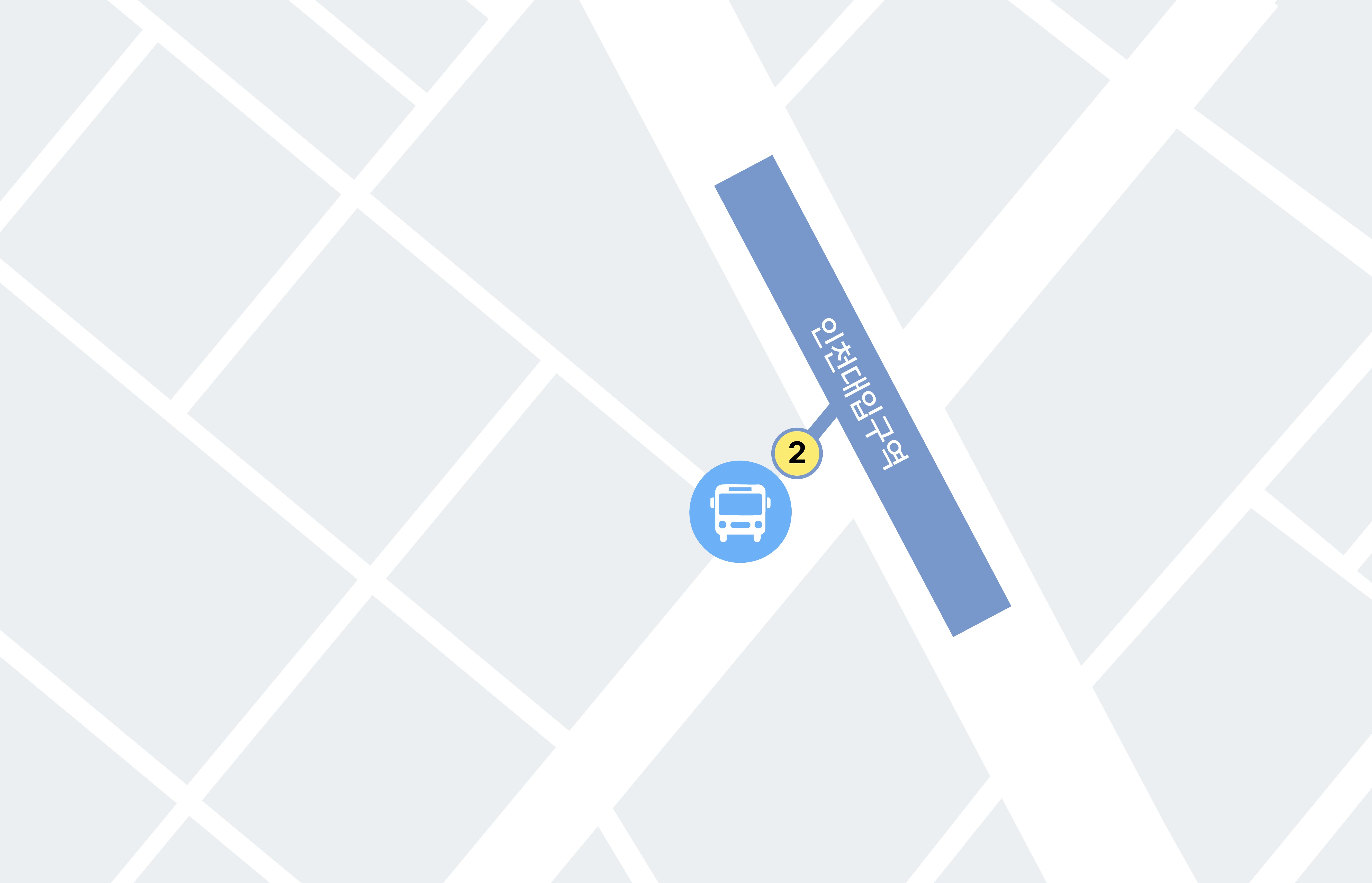 인천대입구역 2번 출구 지도 사진