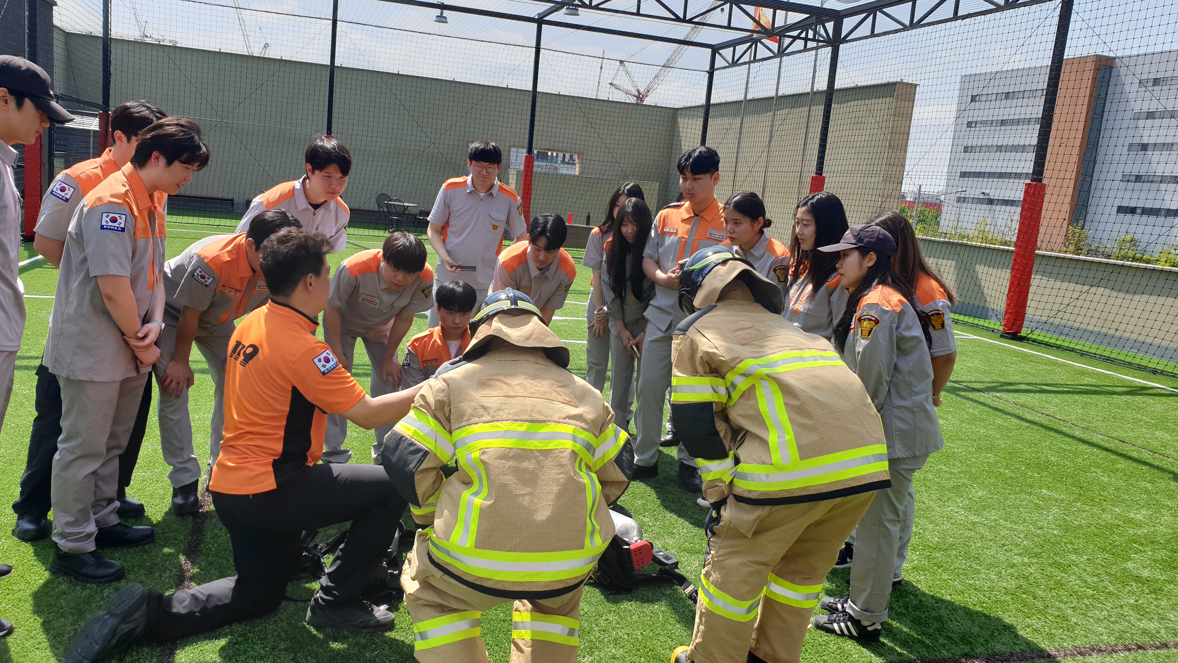 대학생 의용소방대 활동 사진